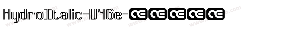 HydroItalic-V4Ge字体转换
