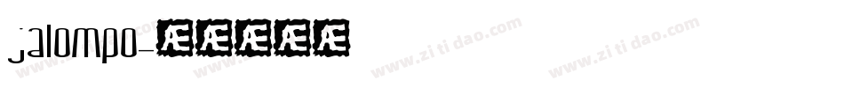 jalompo字体转换