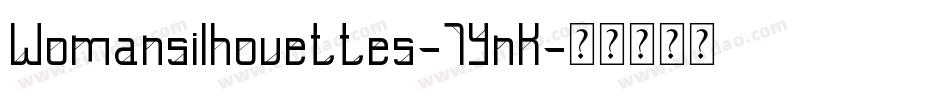Womansilhouettes-7YnK字体转换