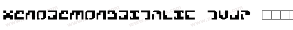XenoDemon3DItalic-7VjP字体转换