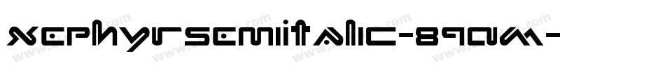 XephyrSemiItalic-89AM字体转换