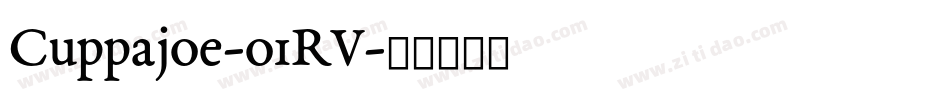 Cuppajoe-o1RV字体转换
