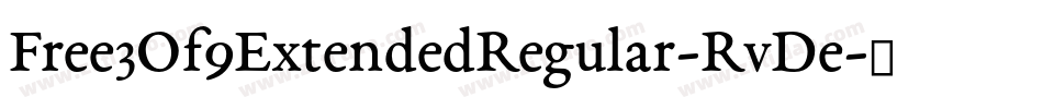 Free3Of9ExtendedRegular-RvDe字体转换