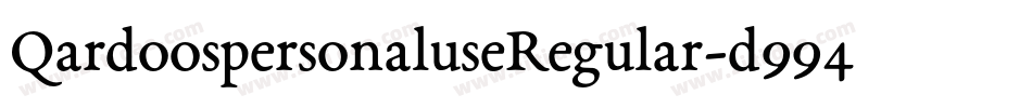 QardoospersonaluseRegular-d994Z字体转换