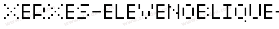 XERXES-ELEVENOBLIQUE字体转换