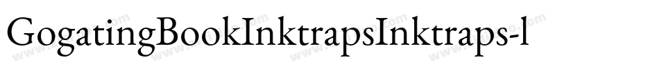 GogatingBookInktrapsInktraps-lLjX字体转换