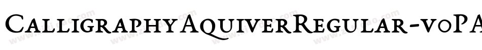 CalligraphyAquiverRegular-v0PA字体转换