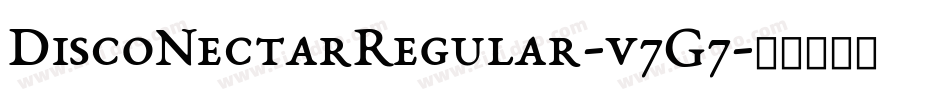 DiscoNectarRegular-v7G7字体转换