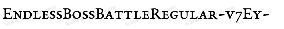 EndlessBossBattleRegular-v7Ey字体转换