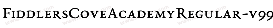 FiddlersCoveAcademyRegular-v99M字体转换