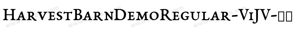 HarvestBarnDemoRegular-V1JV字体转换