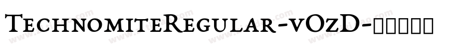 TechnomiteRegular-vOzD字体转换