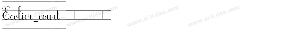 Ecolier_court字体转换