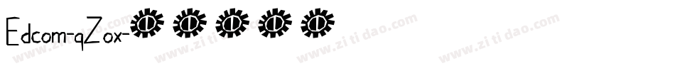 Edcom-qZox字体转换