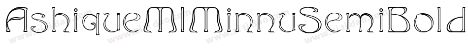 AshiqueMlMinnuSemiBold-WL8A字体转换