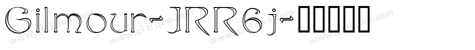 Gilmour-JRR6j字体转换