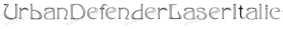 UrbanDefenderLaserItalic-6V8A字体转换