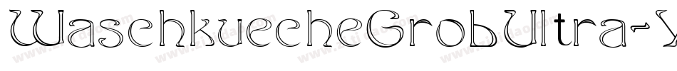WaschkuecheGrobUltra-YM6j字体转换