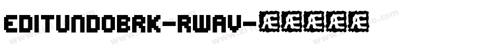EditUndoBrk-RwaV字体转换