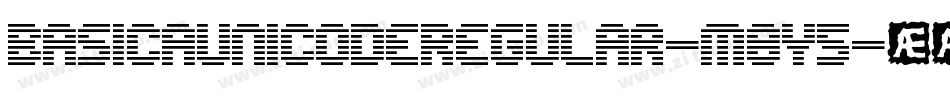 BasicaUnicodeRegular-m8y5字体转换