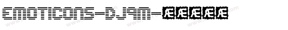 Emoticons-DJ9m字体转换