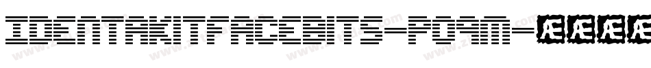 Identakitfacebits-PO9m字体转换
