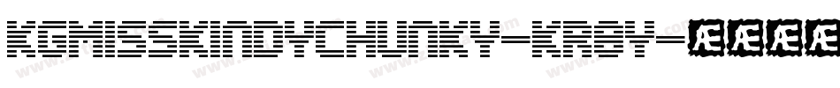 KgMissKindyChunky-KR8y字体转换