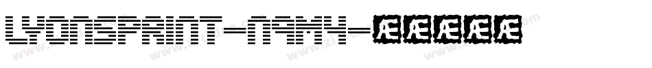 LyonsPrint-n9M4字体转换