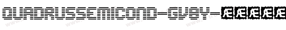 QuadrusSemicond-gv8Y字体转换