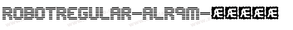 RobotRegular-ALR9m字体转换