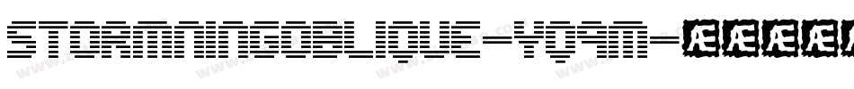 StormningOblique-yq9m字体转换