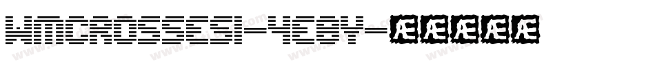 Wmcrosses1-4e8Y字体转换