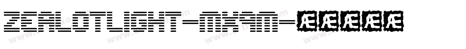 ZealotLight-mx9m字体转换