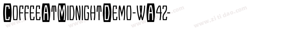 CoffeeAtMidnightDemo-wA4z字体转换