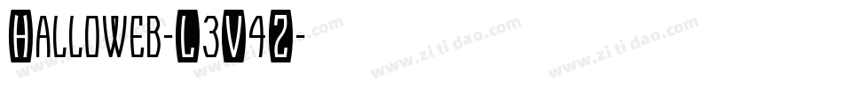 Halloweb-L3V4Z字体转换