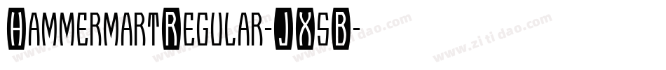 HammermartRegular-JX5B字体转换