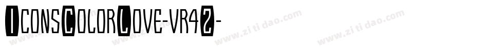 IconsColorLove-vr4Z字体转换