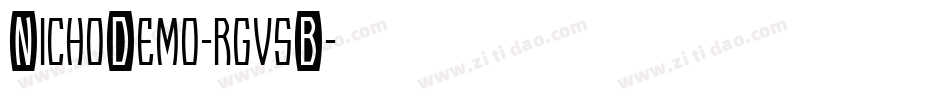 NichoDemo-rgv5B字体转换