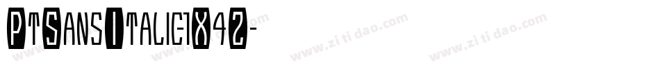 PtSansItalic-1X4Z字体转换