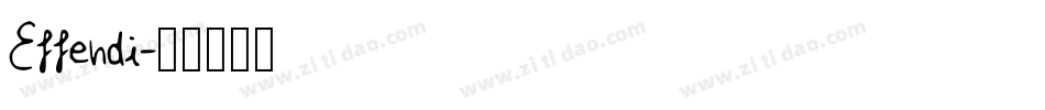 Effendi字体转换