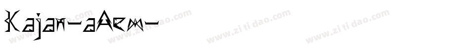Kajan-aAem字体转换