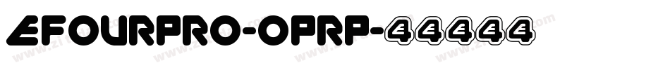 Efourpro-OPrP字体转换