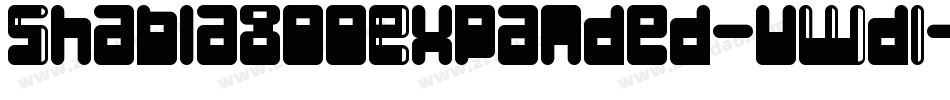 ShablagooExpanded-vWdL字体转换