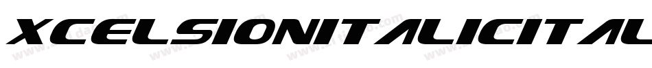 XcelsionItalicItalic-D9L0字体转换