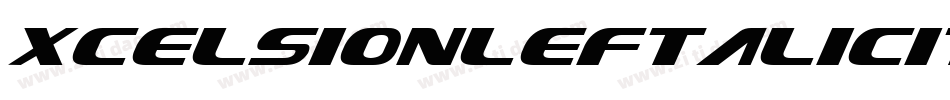 XcelsionLeftalicItalic-VazV字体转换