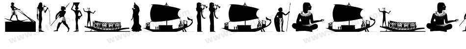 Silhouettenpeople-pgAR字体转换