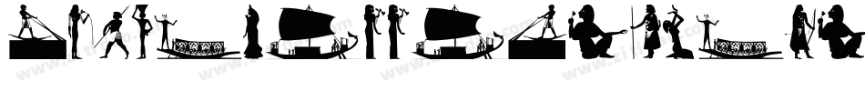 Silhouettes-from-Poser-LT字体转换