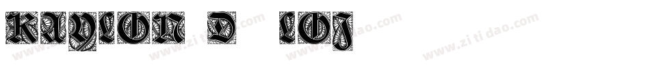 Kaylon3D-9lOj字体转换