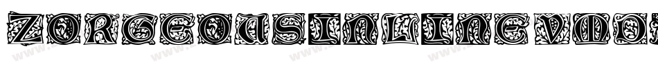 ZorgeousInline-vMdy字体转换
