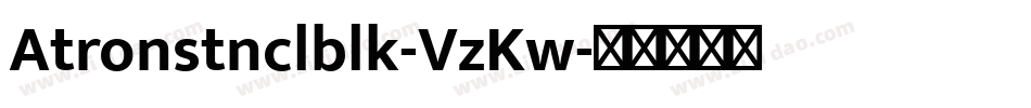 Atronstnclblk-VzKw字体转换